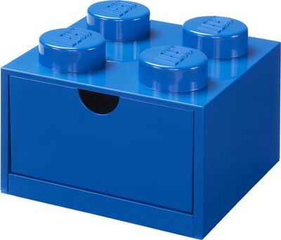 4 Noppen Aufbewahrungsbox mit Schubfächern - Blau bei Amazon bestellen