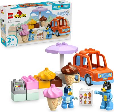 Alle Details zum LEGO-Set Ausflug zur Eisdiele mit Bluey und ähnlichen Sets