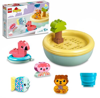 Badewannenspaß: Schwimmende Tierinsel bei Amazon bestellen