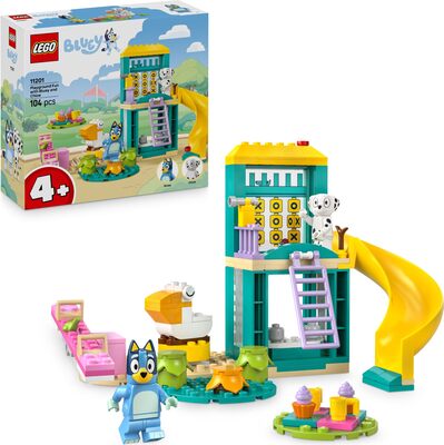 Alle Details zum LEGO-Set Bluey und Chloe auf dem Spielplatz und ähnlichen Sets