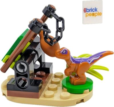 Dino-Falle mit Baby Raptor und Köder bei Amazon bestellen