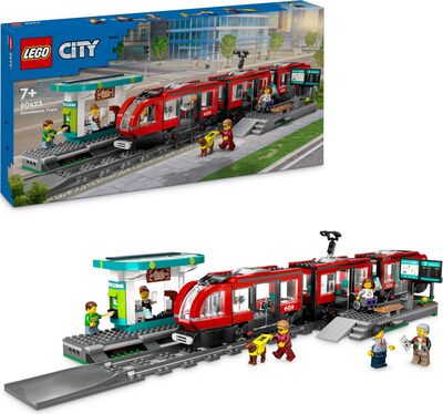 Alle Details zum LEGO-Set Downtown Streetcar and Station und ähnlichen Sets