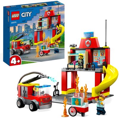 Alle Details zum LEGO-Set Feuerwehrstation und Löschauto und ähnlichen Sets