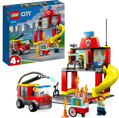 Alle Details zum LEGO-Set Feuerwehrstation & Löschfahrzeug und ähnlichen Sets