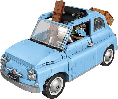 Alle Details zum LEGO-Set Fiat 500 hellblau und ähnlichen Sets