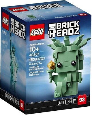 Alle Details zum LEGO-Set Freiheitsstatue Brickhead und ähnlichen Sets