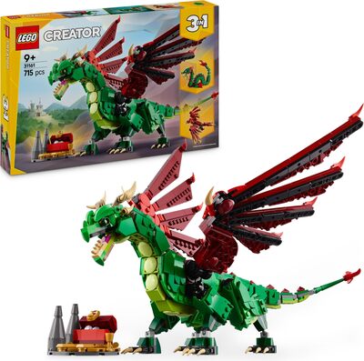 Alle Details zum LEGO-Set Grüner Drache und ähnlichen Sets