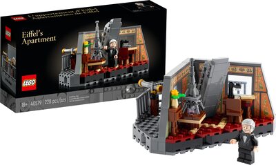 Alle Details zum LEGO-Set Gustav Eiffels Wohnung und ähnlichen Sets