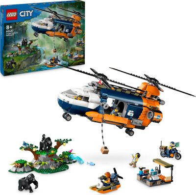 Alle Details zum LEGO-Set Jungle Explorer Helicopter at Base Camp und ähnlichen Sets