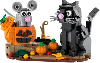 Alle Details zum LEGO-Set Katz & Maus an Halloween und ähnlichen Sets