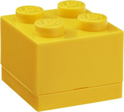 Kleine Aufbewahrungsbox 4er Lego-Stein - Gelb bei Amazon bestellen