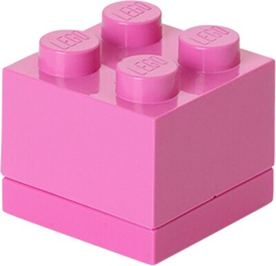 Kleine Aufbewahrungsbox 4er Lego-Stein pink bei Amazon bestellen