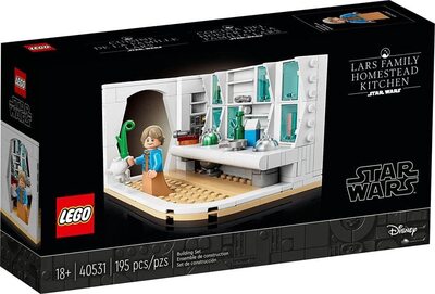 Alle Details zum LEGO-Set Küche auf der Farm der Familie Lars und ähnlichen Sets