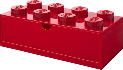 LEGO 8 Noppen rote Aufbewahrungsbox mit Schublade bei Amazon bestellen