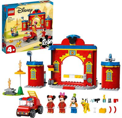 Alle Details zum LEGO-Set Mickys Feuerwehrstation und Feuerwehrauto und ähnlichen Sets
