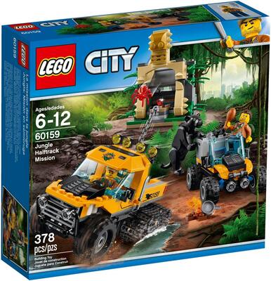 Alle Details zum LEGO-Set Mission mit dem Dschungel-Halbkettenfahrzeug und ähnlichen Sets