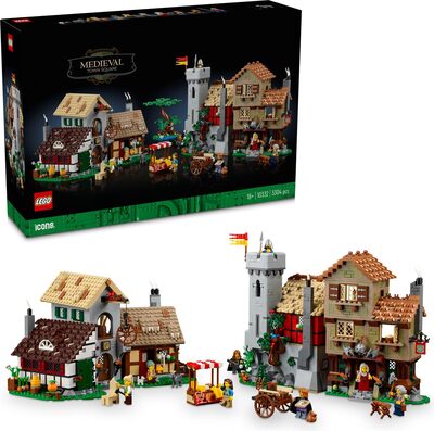 Alle Details zum LEGO-Set Mittelalterlicher Stadtplatz und ähnlichen Sets