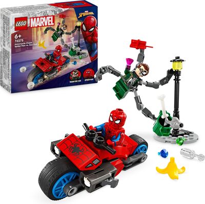 Alle Details zum LEGO-Set Motorcycle Chase: Spider-Man vs. Doc Ock und ähnlichen Sets