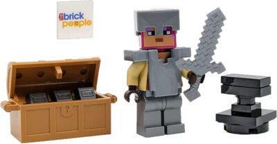 Ritter-Minifigur mit Brustpanzer und Amboss bei Amazon bestellen
