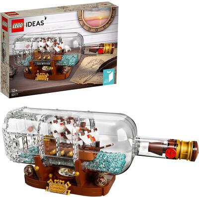 Alle Details zum LEGO-Set Schiff in der Flasche / Buddelschiff (2020er Version) und ähnlichen Sets