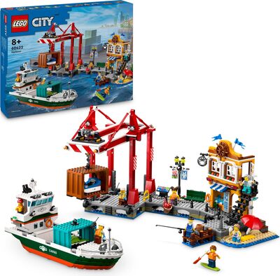 Alle Details zum LEGO-Set Seaside Harbour with Cargo Ship und ähnlichen Sets