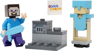 Steve mit Diamantrüstung & Ofen bei Amazon bestellen