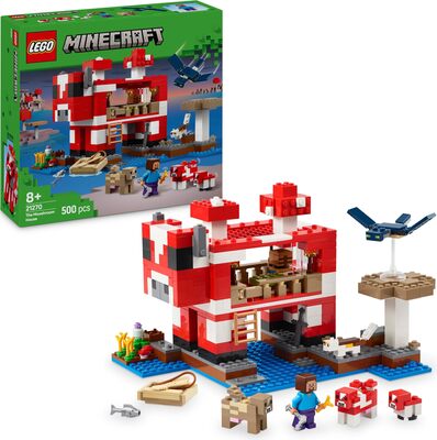 Alle Details zum LEGO-Set The Mooshroom House und ähnlichen Sets