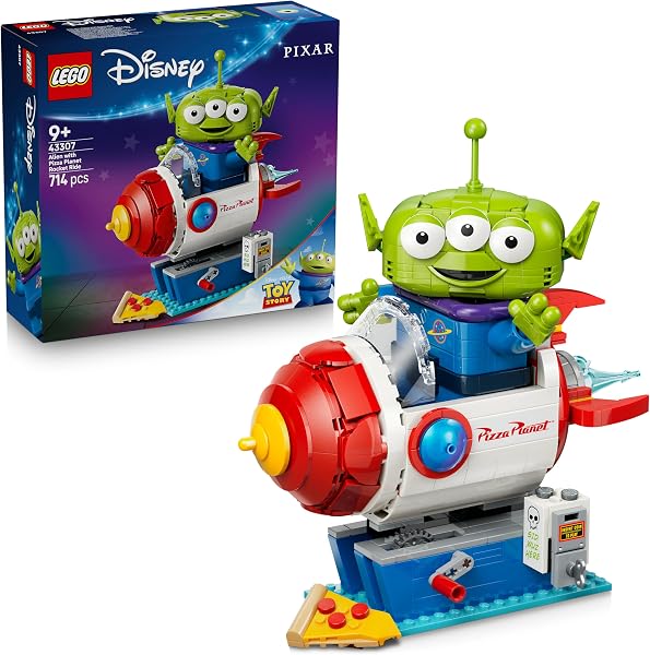 LEGO Disney und Pixar Toy Story: Alien mit Pizza-Planet-Raketenfahrzeug (43307) bei Amazon bestellen