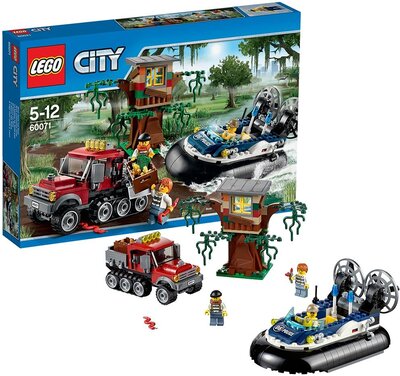 Alle Details zum LEGO-Set Verbrecherjagd im Luftkissenboot und ähnlichen Sets