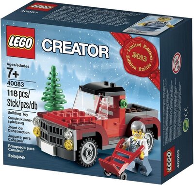 Alle Details zum LEGO-Set Weihnachtsbaum auf dem Pickup-Truck und ähnlichen Sets