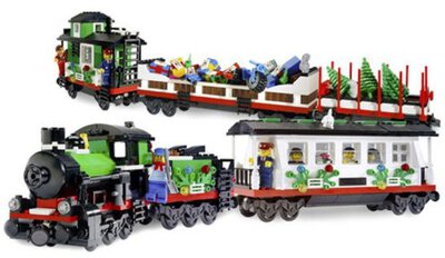 Alle Details zum LEGO-Set Weihnachtszug und ähnlichen Sets