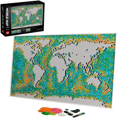 Alle Details zum LEGO-Set Weltkarte und ähnlichen Sets
