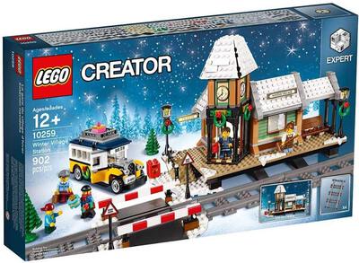 Alle Details zum LEGO-Set Winterlicher Bahnhof und ähnlichen Sets